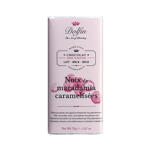 Dolfin »Noix de Macadamia caramelisées« 70g Tafel