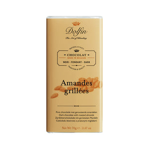 Dolfin »Noir Amandes grillées« 70g Tafel